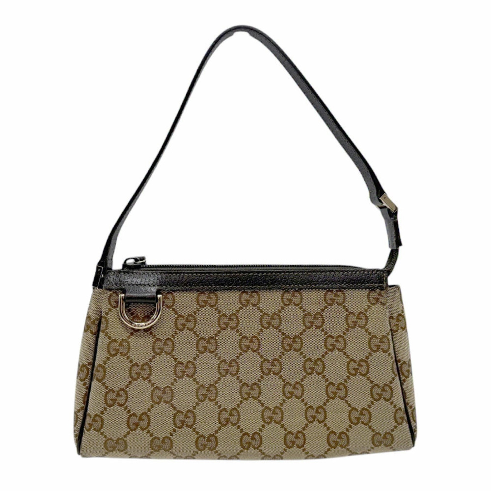Gucci Handbag GG Canvas Leather Brown